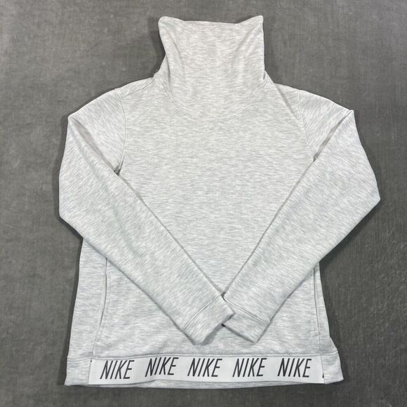 Nike Dri-Fit Womens Small Gray Athletic Lightweight Hoodie - Picture 1 of 6